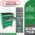 Tủ đồ nghề 7 ngăn 208 chi tiết Toptul GE-20820