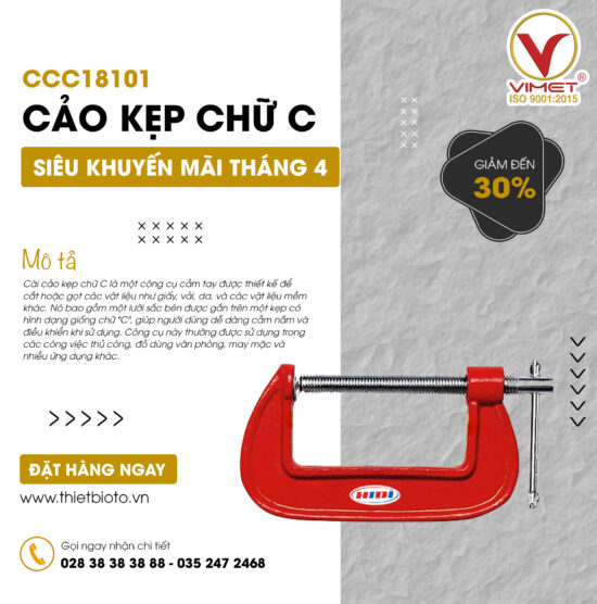 Cảo kẹp chữ C 450mm CCC18101