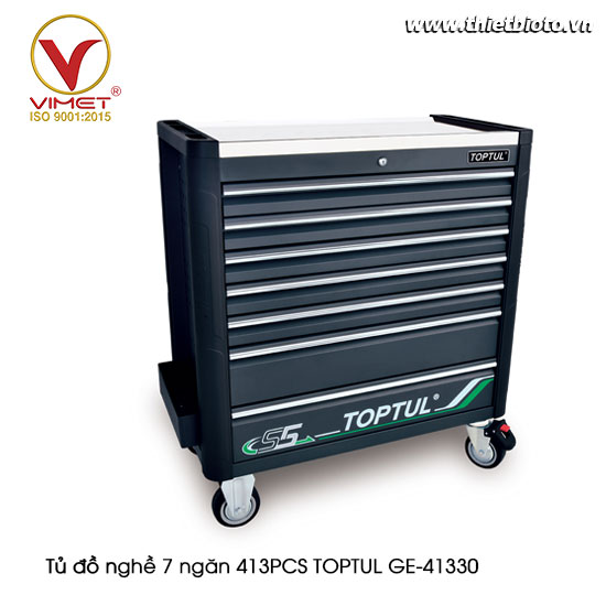 Tủ đồ nghề 7 ngăn 413PCS TOPTUL GE-41330