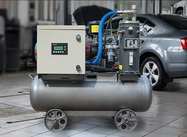 máy nén khí trục vít và piston