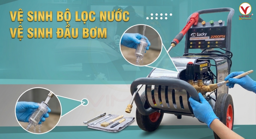 cách bảo dưỡng máy rửa xe