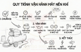 quy trình vận hành máy nén khí